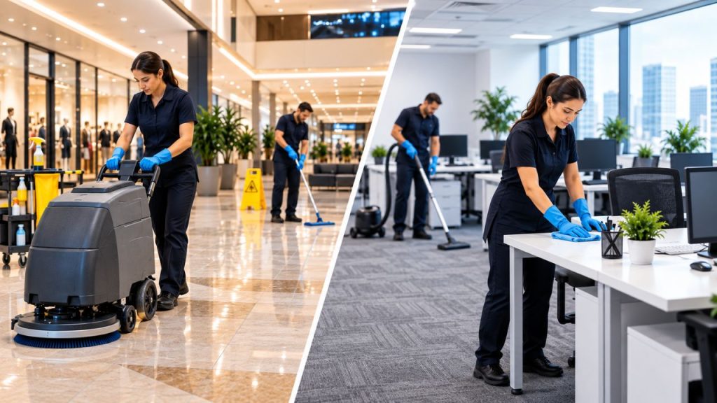 Is Commercial Cleaning the Same as Office Cleaning?
